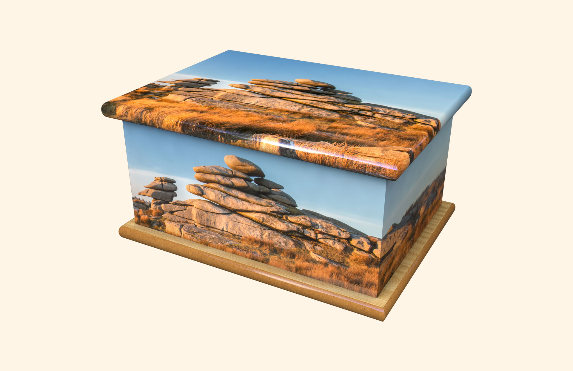 Cheesewring adult ashes casket